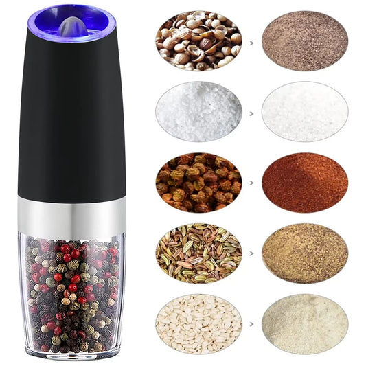 Grindmate™ Pro: Automatic Gravity Spice & Coffee Grinder with Adjustable Coarseness
