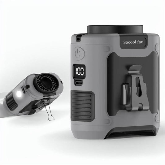 Portable 10,000Mah Power Bank: 3-In-1 Fan, Torch & LED Light