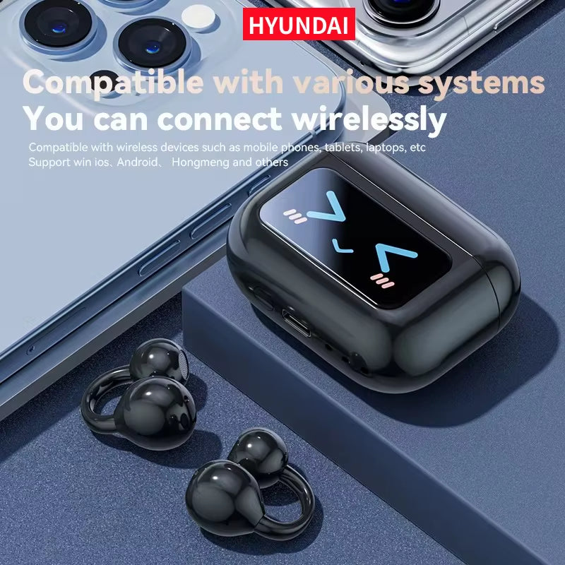 Echogrip™ M100 ENC Ear Clip Earphones – Style, Sound, and Smart Control